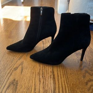 Steven by Steve Madden elegant high heel suede ankle booties